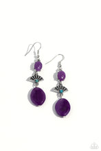 Load image into Gallery viewer, Creative Cascade Purple Earrings