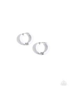 Pivoting Paint White Earrings