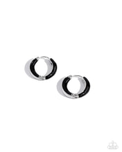 Load image into Gallery viewer, Pivoting Paint Black Mini Hinged Earrings