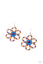 Load image into Gallery viewer, FLOWER Forward Red Seed Bead Earrings