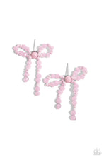 Load image into Gallery viewer, The BOW Must Go On Pink Post Earring