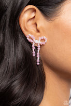 Load image into Gallery viewer, The BOW Must Go On Pink Post Earring