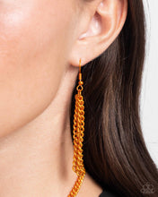Load image into Gallery viewer, I SQUARE to Secrecy Orange Necklace