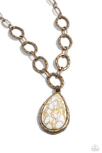 Load image into Gallery viewer, Tangible Tranquility Brass Necklace