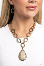 Load image into Gallery viewer, Tangible Tranquility Brass Necklace