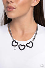 Load image into Gallery viewer, Heart Homage Black Necklace