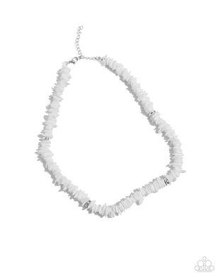 On A SHELL-ular Level White Men’s Necklace