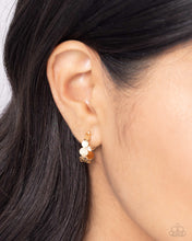 Load image into Gallery viewer, Textured Tease Gold Hoop Earrings