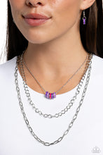 Load image into Gallery viewer, Colorful Cadet Purple Necklace