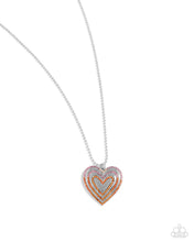 Load image into Gallery viewer, Hallucinatory Hearts Orange Necklace