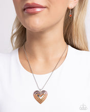 Load image into Gallery viewer, Hallucinatory Hearts Orange Necklace