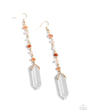 Load image into Gallery viewer, Quartz Qualification Orange Earring