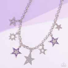 Load image into Gallery viewer, Starstruck Sentiment Purple Necklace