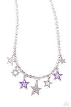 Load image into Gallery viewer, Starstruck Sentiment Purple Necklace