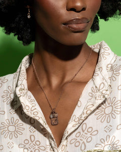 Antiqued Admiration Copper Necklace