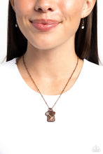 Load image into Gallery viewer, Antiqued Admiration Copper Necklace