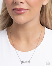 Load image into Gallery viewer, Birth Month Bling Silver Necklace - January