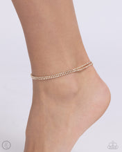 Load image into Gallery viewer, Dainty Declaration Gold Anklet