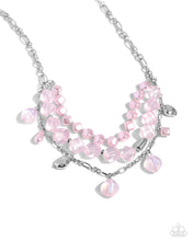 Load image into Gallery viewer, Cubed Cameo Pink Necklace