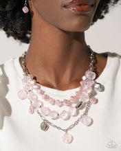 Load image into Gallery viewer, Cubed Cameo Pink Necklace