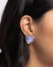 Load image into Gallery viewer, Heart-Pounding Haute Purple Post Earring