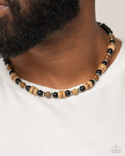 Load image into Gallery viewer, Sand of the Sonoran Mens Black Necklace