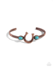 Load image into Gallery viewer, Horseshoe Habit Copper Cuff Bracelet