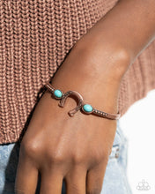 Load image into Gallery viewer, Horseshoe Habit Copper Cuff Bracelet
