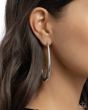 Load image into Gallery viewer, Exclusive Element Silver Hoop Earrings