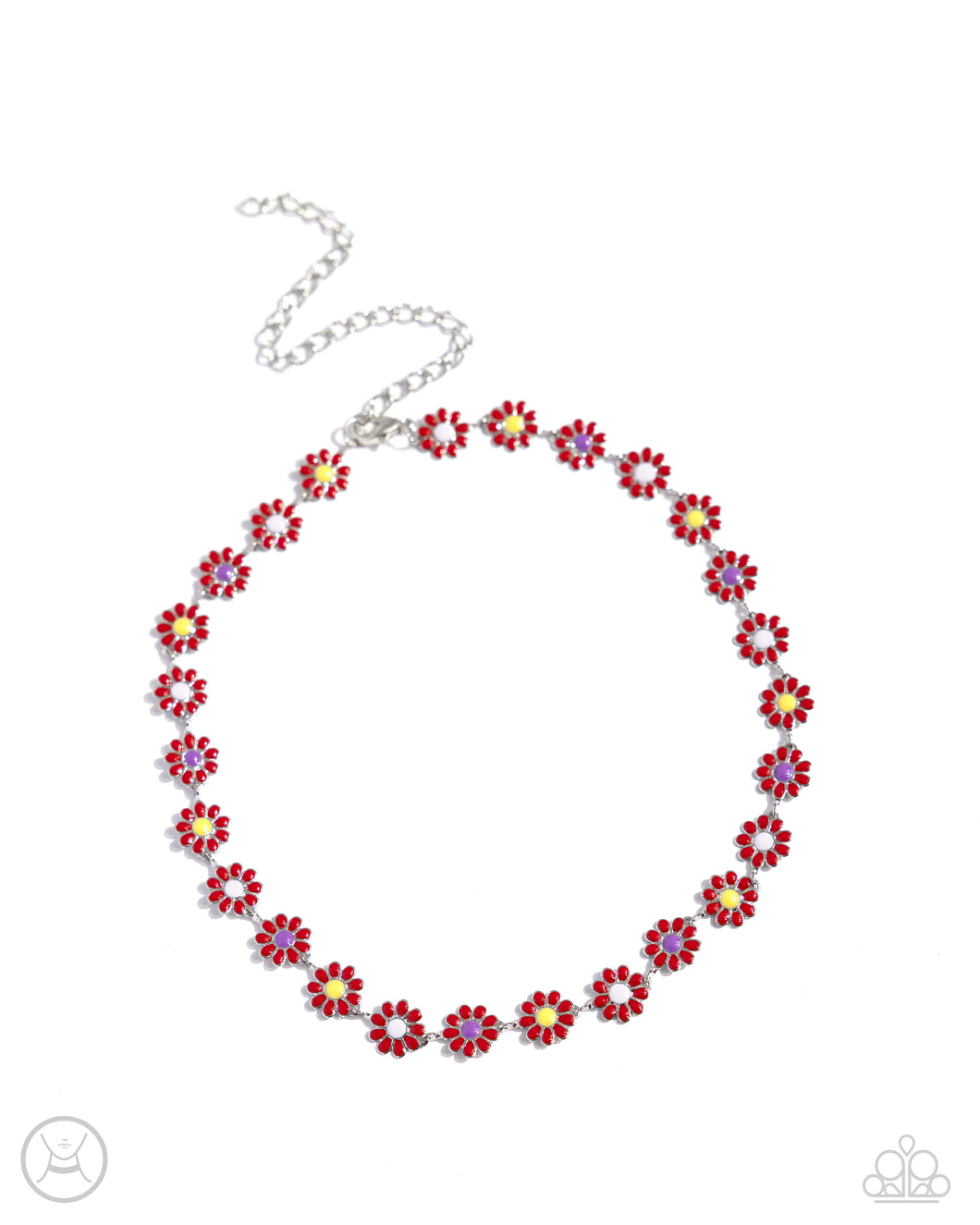 Floral Falsetto Red Choker