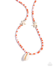 Load image into Gallery viewer, Beachside Beauty Orange Necklace