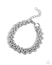 Load image into Gallery viewer, Interlocked Independence Silver Men’s Bracelet