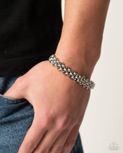 Load image into Gallery viewer, Interlocked Independence Silver Men’s Bracelet