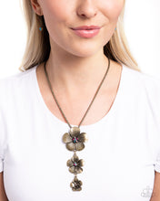 Load image into Gallery viewer, Wallflower Whimsy Brass Necklace