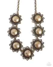 Load image into Gallery viewer, The GLITTER Takes It All Brass Necklace