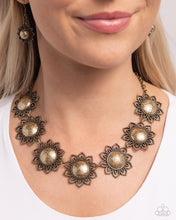 Load image into Gallery viewer, The GLITTER Takes It All Brass Necklace