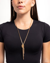 Load image into Gallery viewer, Knotted Keeper Gold Necklace