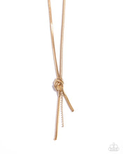 Load image into Gallery viewer, Knotted Keeper Gold Necklace