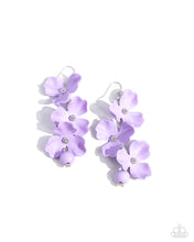 Load image into Gallery viewer, Plentiful Petals Purple Earrings