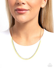 Load image into Gallery viewer, Colored Cadence Yellow Necklace