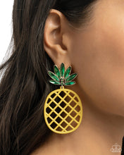 Load image into Gallery viewer, Pineapple Passion Yellow Earrings