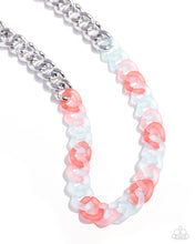 Load image into Gallery viewer, Rainbow Ragtime Blue Necklace