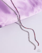 Load image into Gallery viewer, Elongated Eloquence Red Necklace