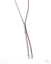 Load image into Gallery viewer, Elongated Eloquence Red Necklace