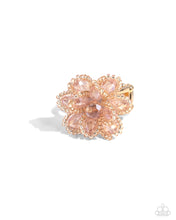 Load image into Gallery viewer, Beaded Boutonnière Gold Ring