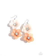 Load image into Gallery viewer, Fairy Tale Florals Orange Earrings