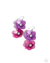 Load image into Gallery viewer, Fairy Tale Florals Purple Earrings