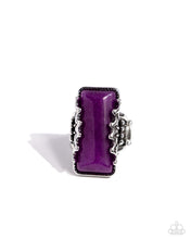 Load image into Gallery viewer, Scalloped Stone Purple Ring