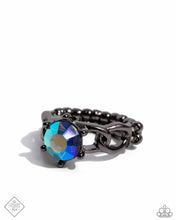 Load image into Gallery viewer, Authoritative Ability Blue Skinny Band Ring
