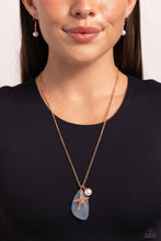 Load image into Gallery viewer, Sea Glass Stash Copper Necklace